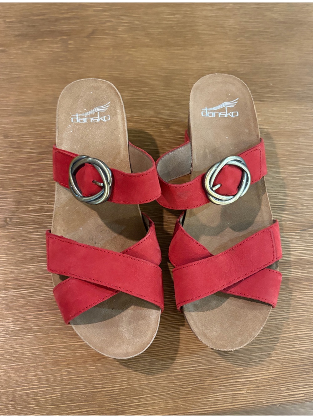Dansko Susie Red Milled Nubuck Women's Comfort Sandal - EU 38